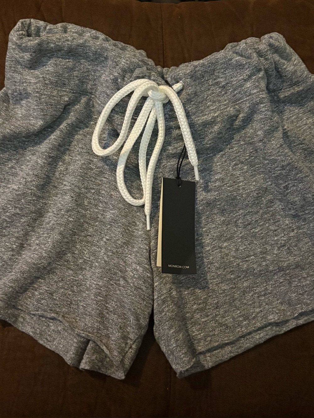 Supersoft Vintage Short - Monrow Heather Gray Drawstring Athletic Shorts